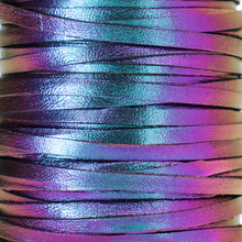 Load image into Gallery viewer, Kangaroo Leather Lace-DANECRAFT Custom Color-TURQUOISE/PINK/PURPLE COLOR-SHIFTING
