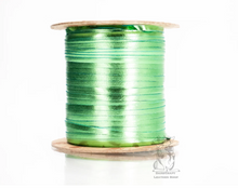 Load image into Gallery viewer, WHOLESALE-Kangaroo Leather Lace-BIRDSALL GREEN METALLIC FOIL
