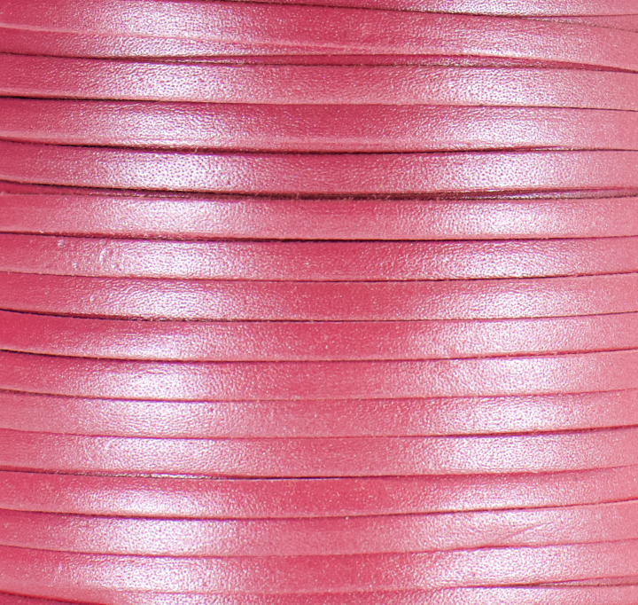 Kangaroo Leather Lace-Birdsall Kangaroo Leather-HOT PINK SHIMMER (NEW)