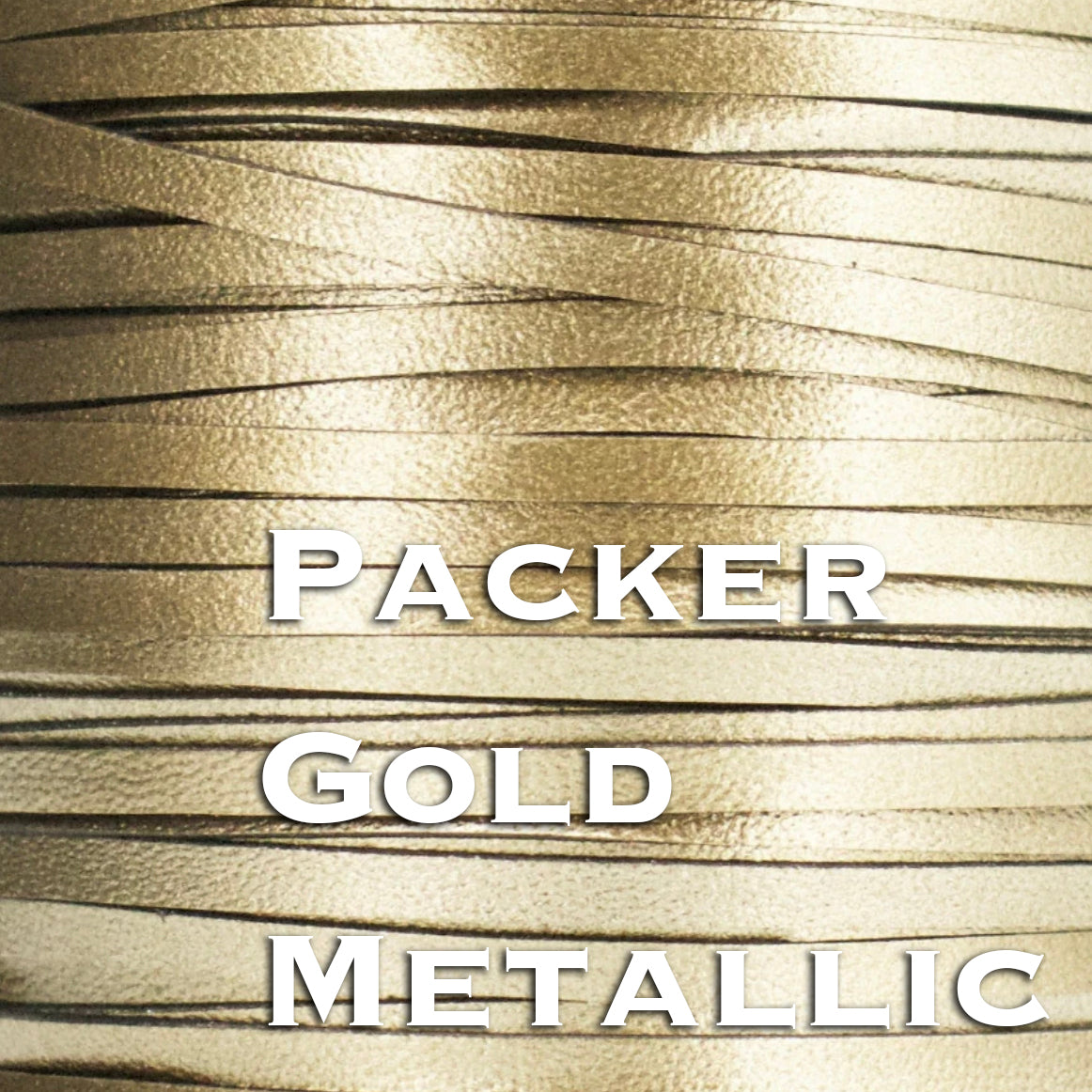 Kangaroo Leather Lace-PACKER GOLD METALLIC – DaneCraft Leather Shop