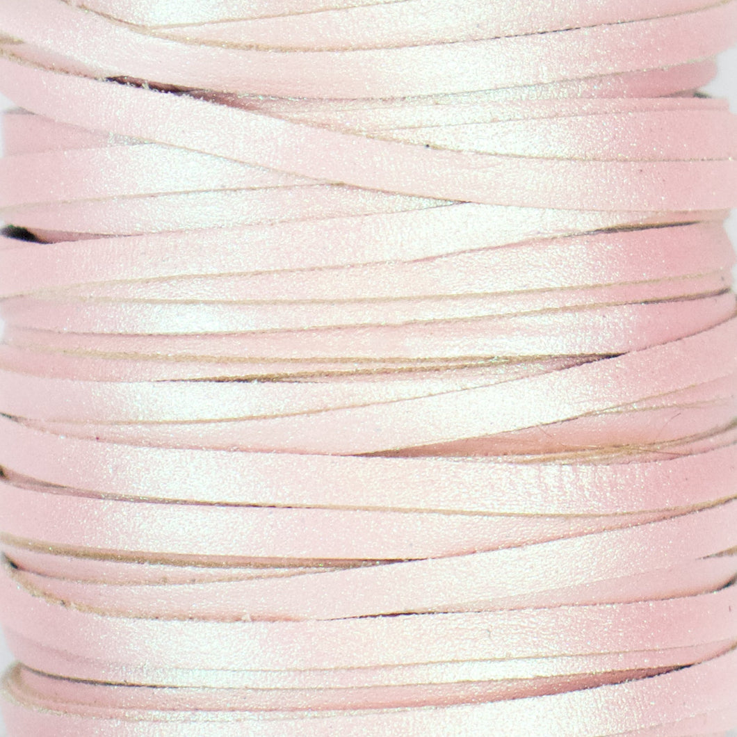 Kangaroo Leather Lace-DANECRAFT Custom Color-BLUSH IRIDESCENT