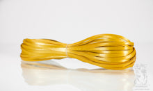 Load image into Gallery viewer, Kangaroo Leather Lace-DANECRAFT Custom Color-DUCK YELLOW METALLIC

