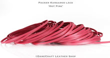 Load image into Gallery viewer, Kangaroo Leather Lace-PACKER Kangaroo Leather-HOT PINK
