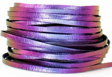 Load image into Gallery viewer, Kangaroo Leather Lace-DANECRAFT Custom Color-OIL SLICK COLOR-SHIFTING
