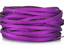 Load image into Gallery viewer, Kangaroo Leather Lace-DANECRAFT Custom Color-VIBRANT VIOLET SUPER SPARKLE
