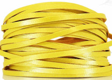 Load image into Gallery viewer, Kangaroo Leather Lace-DANECRAFT Custom Color-YELLOW METALLIC
