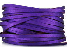 Load image into Gallery viewer, Kangaroo Leather Lace-DANECRAFT Custom Color-ULTRAVIOLET SUPER SPARKLE
