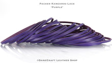 Load image into Gallery viewer, Kangaroo Leather Lace-PACKER PURPLE (Discontinued limited supply)
