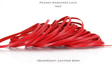 Load image into Gallery viewer, Kangaroo Leather Lace-PACKER Kangaroo Leather-RED

