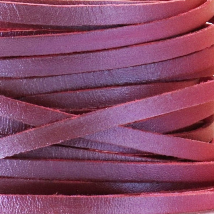 Kangaroo Leather Lace-DANECRAFT Custom Color-ROUGE IRIDESCENT METALLIC