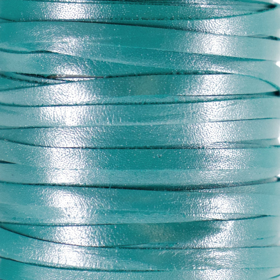 Kangaroo Leather Lace-BIRDSALL Kangaroo Leather-TURQUOISE SHIMMER (NEW) PREORDER