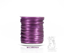 Load image into Gallery viewer, Kangaroo Leather Lace-DANECRAFT Custom Color-WILDBERRY METALLIC
