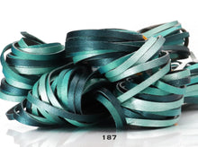 Load image into Gallery viewer, Kangaroo Leather Lace-Limited Edition Custom Color-TEAL OMBRE #187
