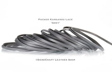 Load image into Gallery viewer, WHOLESALE-Kangaroo Leather Lace-PACKER GREY
