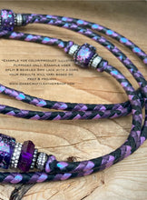 Load image into Gallery viewer, Kangaroo Leather Lace-DaneCraft Custom Color-SUGAR PLUM Color Shifting
