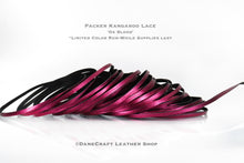 Load image into Gallery viewer, Kangaroo Leather Lace-PACKER OX BLOOD METALLIC FOIL (Discontinued limited supply)
