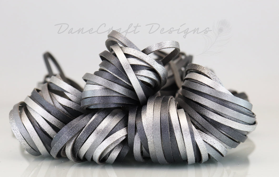 Kangaroo Leather Lace-Limited Edition Custom Color-SILVER OMBRE