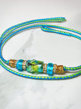 Load image into Gallery viewer, Kangaroo Leather Lace-DANECRAFT Custom Color-TEAL METALLIC
