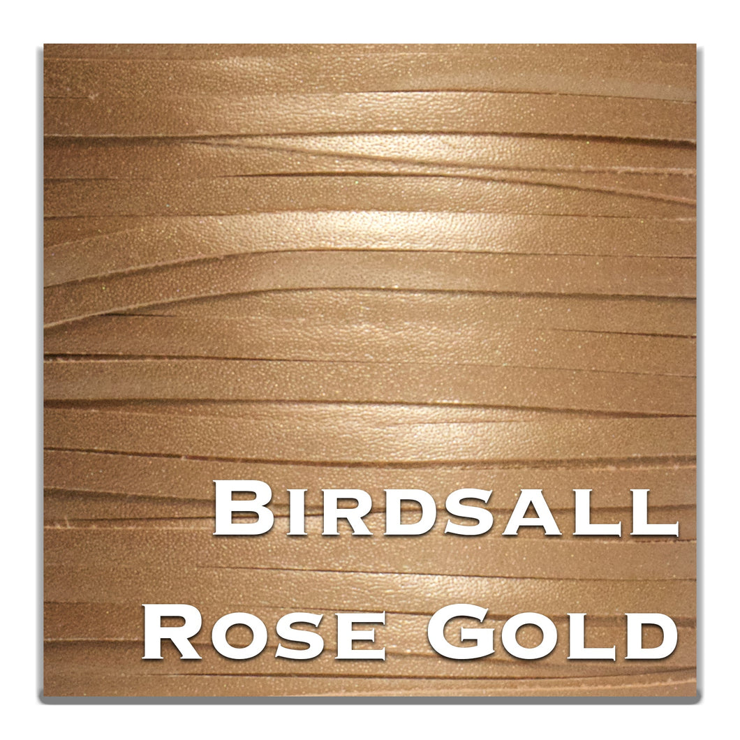 WHOLESALE-Kangaroo Leather Lace-BIRDSALL ROSE GOLD SHIMMER