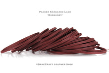 Load image into Gallery viewer, Kangaroo Leather Lace-PACKER Kangaroo Leather-BURGUNDY
