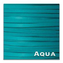 Load image into Gallery viewer, Kangaroo Leather Lace-PACKER AQUA
