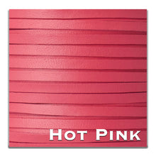 Load image into Gallery viewer, Kangaroo Leather Lace-PACKER Kangaroo Leather-HOT PINK
