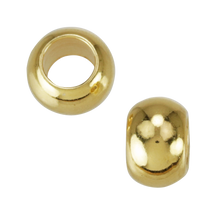 Load image into Gallery viewer, Spacer Bead-10pcs GOLD CHUNKY RONDELLE
