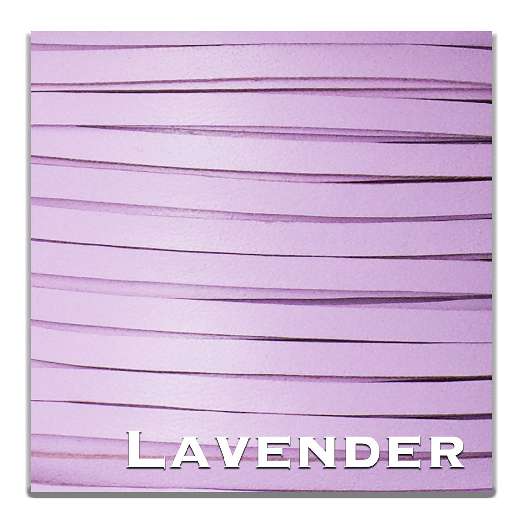 WHOLESALE-Kangaroo Leather Lace-PACKER LAVENDER
