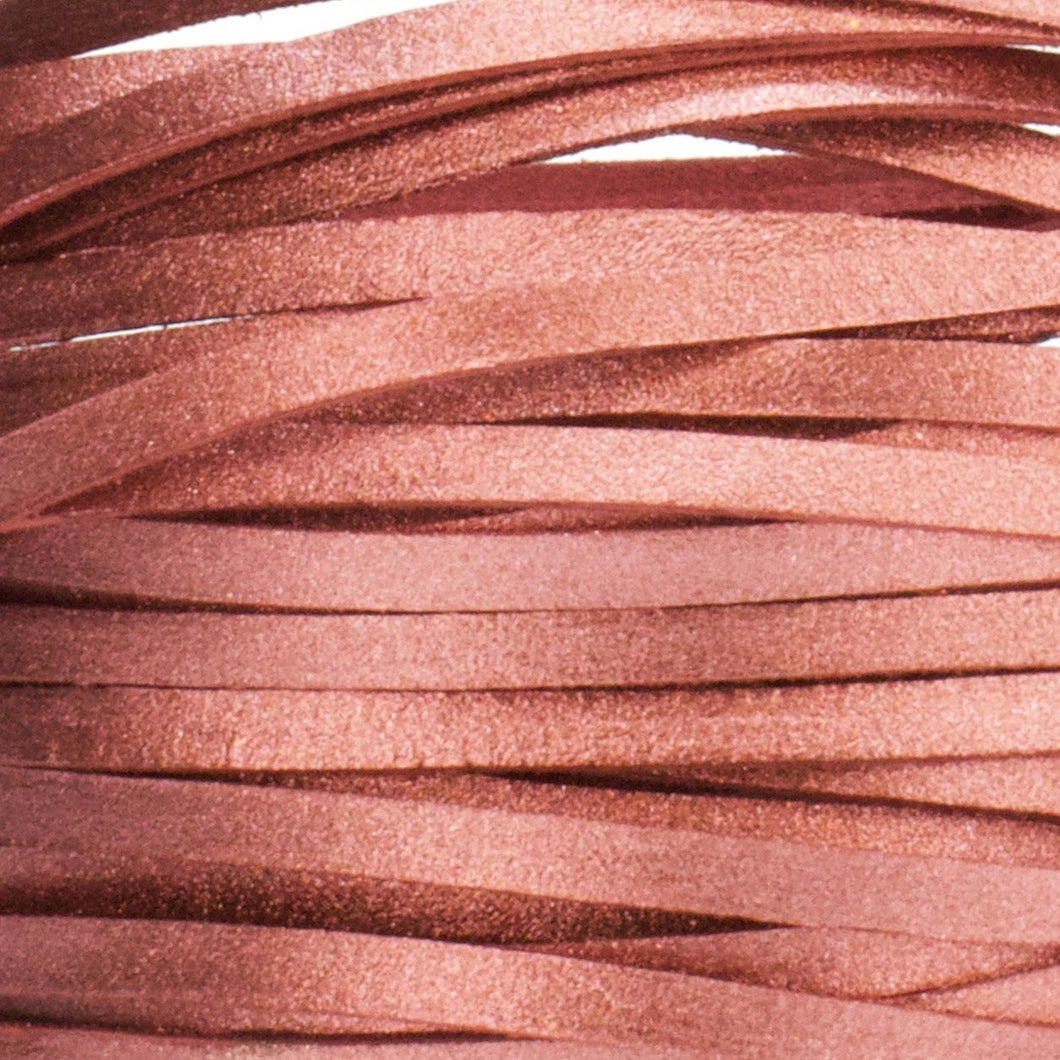 Kangaroo Leather Lace-DANECRAFT Custom Color-ROSEY SUPER SPARKLE