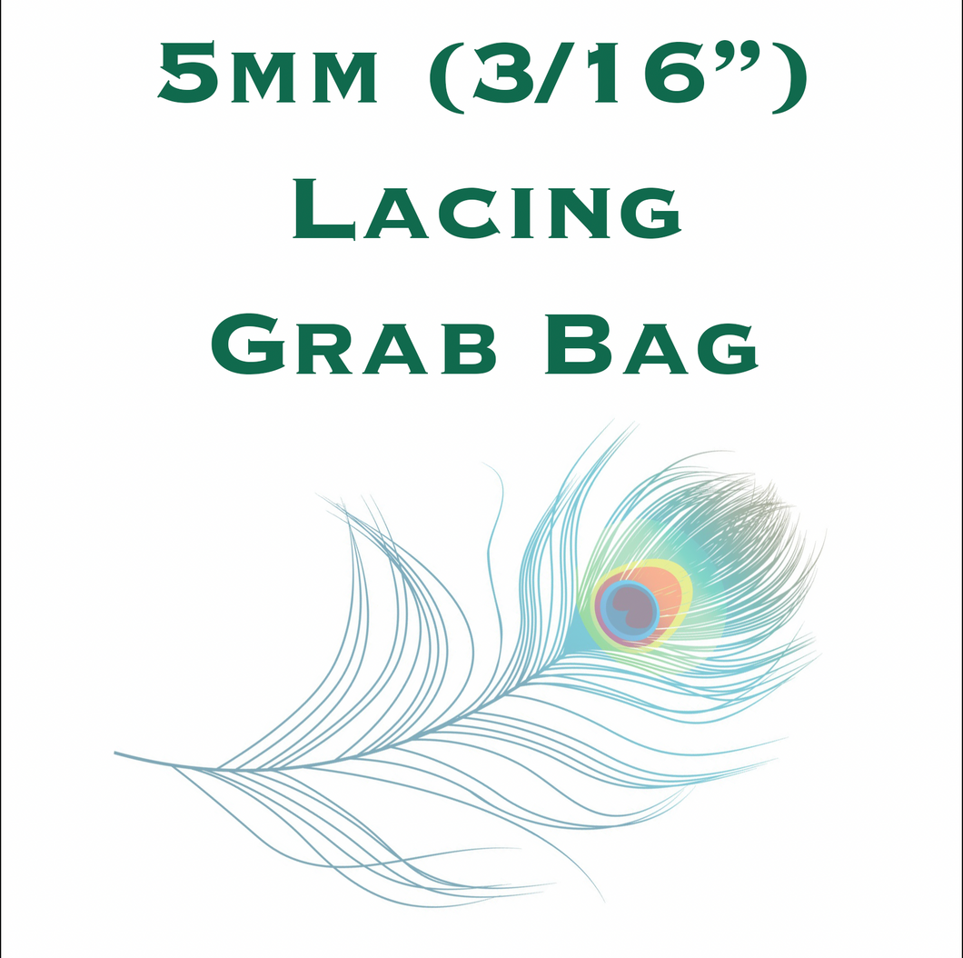 50 Meter Kangaroo Lacing ALL NEW long Odds and Ends Grab Bag (5mm 3/16