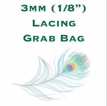 Load image into Gallery viewer, 100 Meter Kangaroo Lacing ALL NEW long Odds and Ends Grab Bag (3mm 1/8&quot; Width)-CLEARANCE
