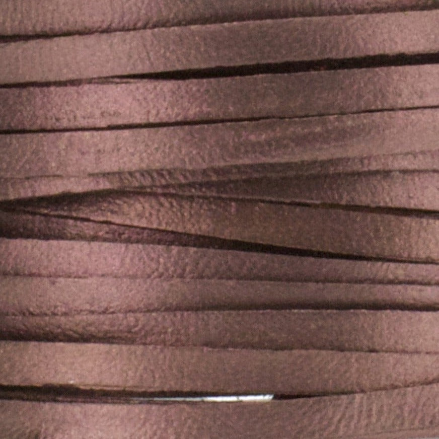 Kangaroo Leather Lace-DANECRAFT Custom Color-WALNUT METALLIC