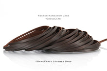 Load image into Gallery viewer, WHOLESALE-Kangaroo Leather Lace-PACKER CHOCOLATE
