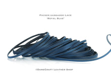 Load image into Gallery viewer, WHOLESALE-Kangaroo Leather Lace-PACKER ROYAL BLUE
