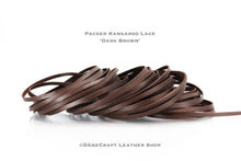 Load image into Gallery viewer, Kangaroo Leather Lace-PACKER DARK BROWN
