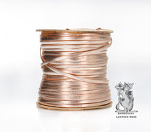Load image into Gallery viewer, WHOLESALE-Kangaroo Leather Lace-BIRDSALL ROSE GOLD METALLIC FOIL
