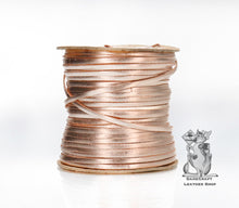 Load image into Gallery viewer, Kangaroo Leather Lace-BIRDSALL ROSE GOLD METALLIC FOIL
