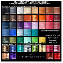 Load image into Gallery viewer, Kangaroo Leather Lace-Birdsall Kangaroo Leather-BLACK CLASSIC
