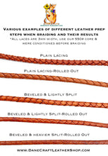 Load image into Gallery viewer, Kangaroo Leather Lace-DANECRAFT Custom Color-DARK PEWTER METALLIC

