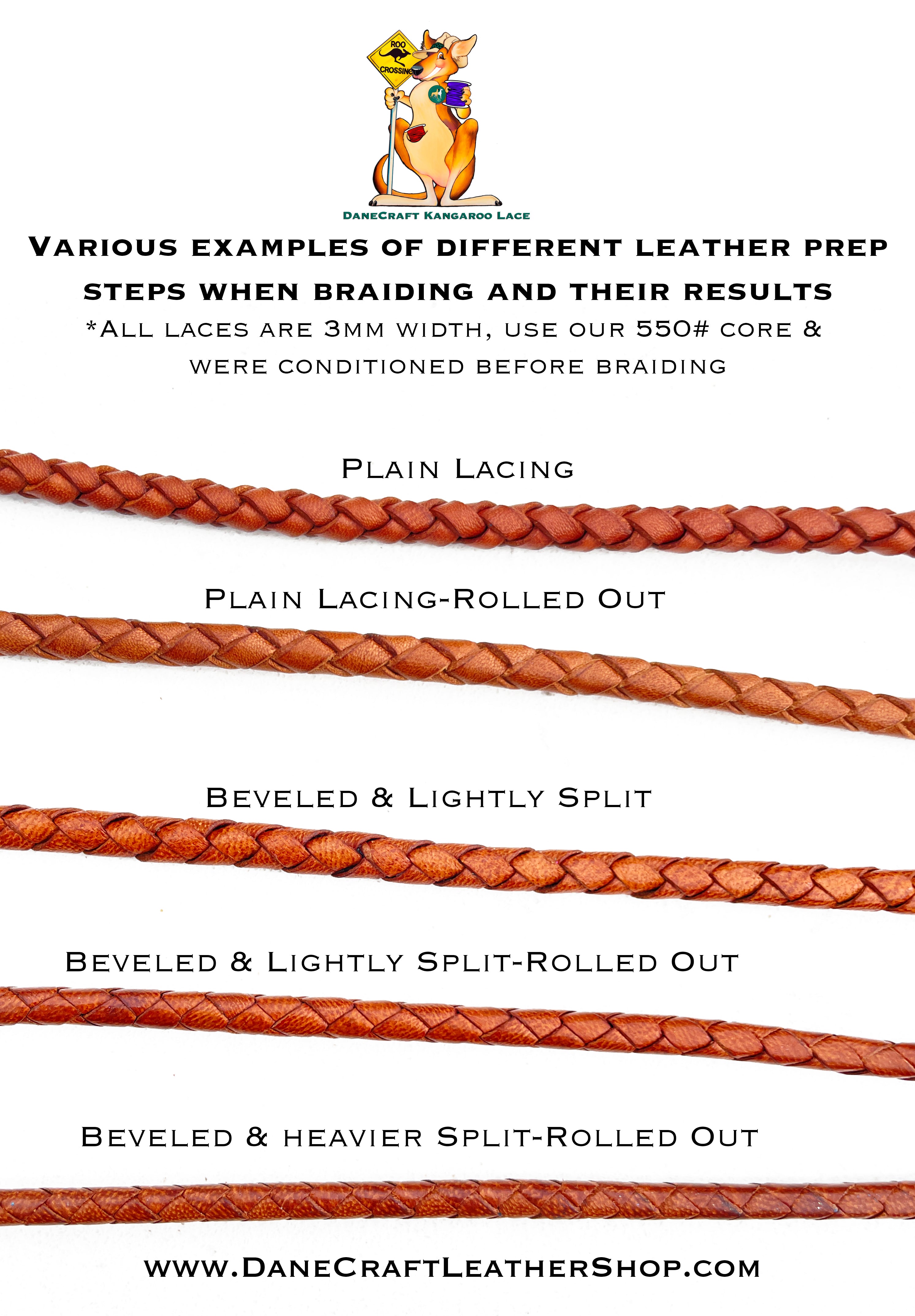 Kangaroo Leather Lace-PACKER Kangaroo Leather-CERISE – DaneCraft