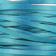 Load image into Gallery viewer, Kangaroo Leather Lace-DANECRAFT Custom Color-BAHAMA BLUE METALLIC
