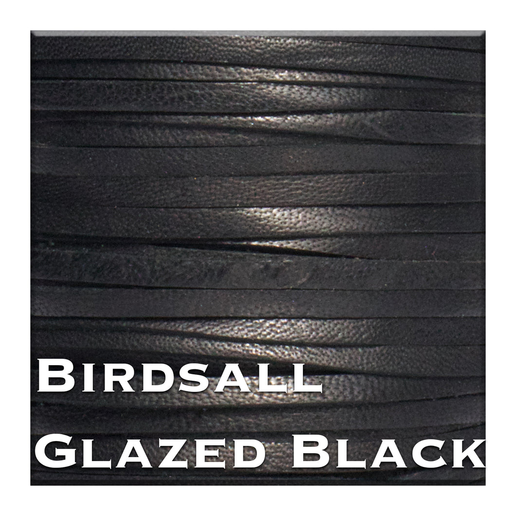 Kangaroo Leather Lace-Birdsall Kangaroo Leather-GLAZED BLACK