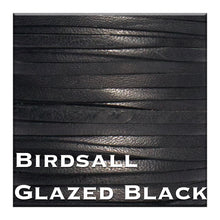 Load image into Gallery viewer, WHOLESALE-Kangaroo Leather Lace-BIRDSALL GLAZED BLACK
