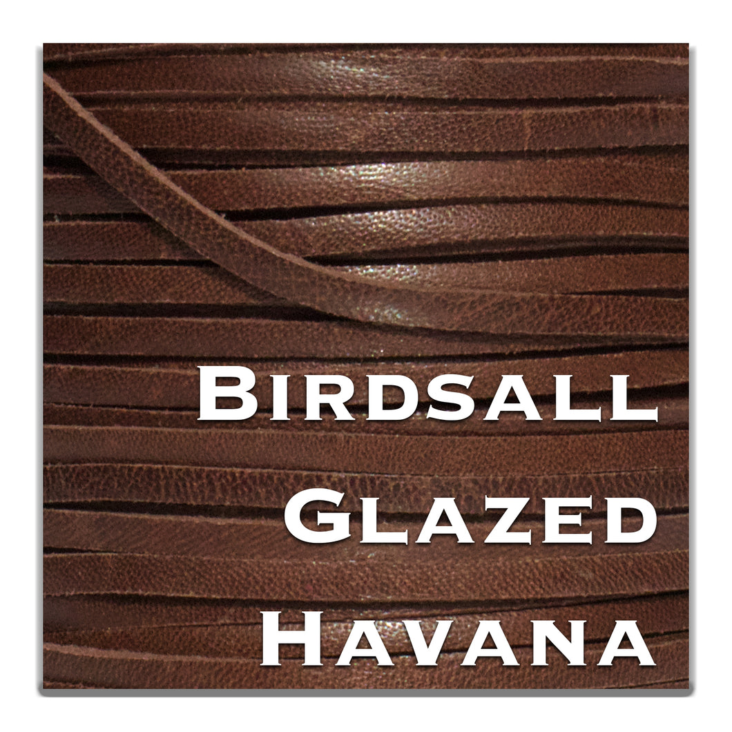 Kangaroo Leather Lace-BIRDSALL GLAZED HAVANA