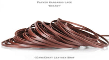 Load image into Gallery viewer, WHOLESALE-Kangaroo Leather Lace-PACKER BRANDY
