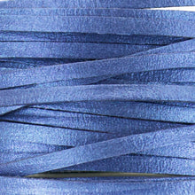 Load image into Gallery viewer, Kangaroo Leather Lace-DANECRAFT Custom Color-BLUE DENIM METALLIC
