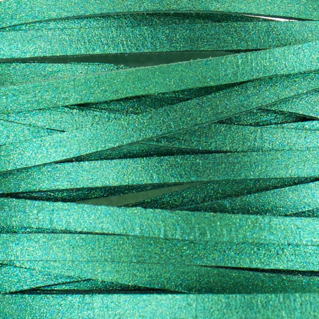 Kangaroo Leather Lace-DANECRAFT Custom Color-EMERALD SUPER SPARKLE