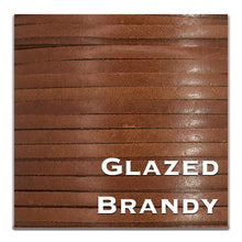 Load image into Gallery viewer, WHOLESALE-Kangaroo Leather Lace-BIRDSALL GLAZED BRANDY
