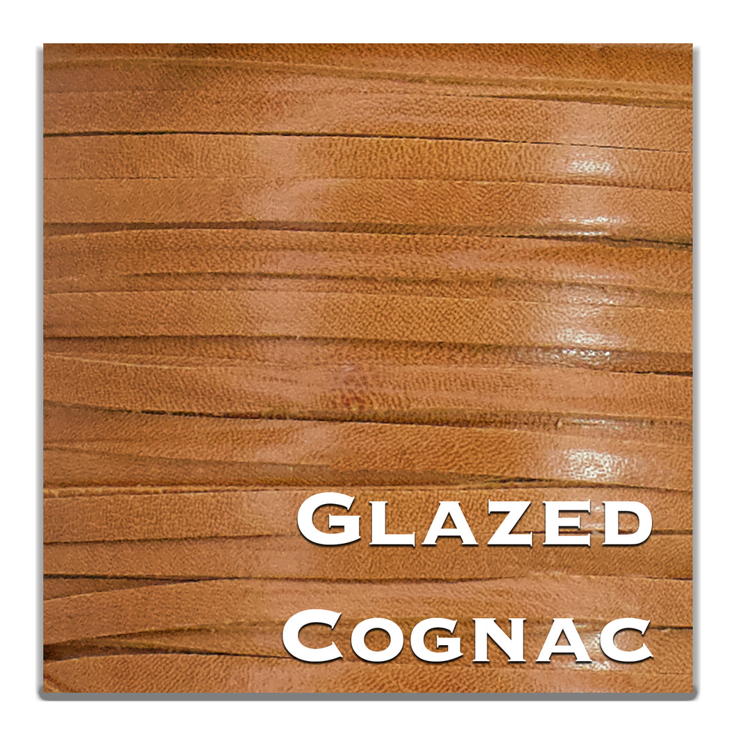 Kangaroo Leather Lace-BIRDSALL GLAZED COGNAC