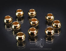 Load image into Gallery viewer, Spacer Bead-10pcs GOLD CHUNKY RONDELLE
